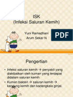 ISK (Infeksi Saluran Kemih) : Yuni Ramadhani Arum Sekar N