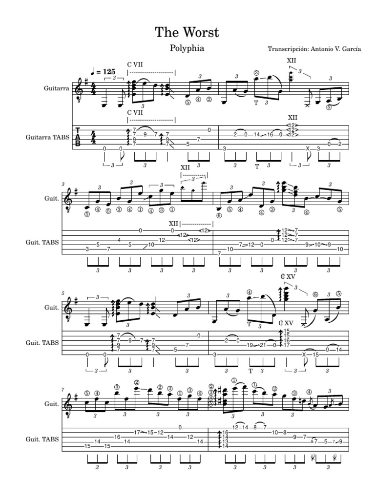 Polyphia The Worst Guitar Tabs | PDF