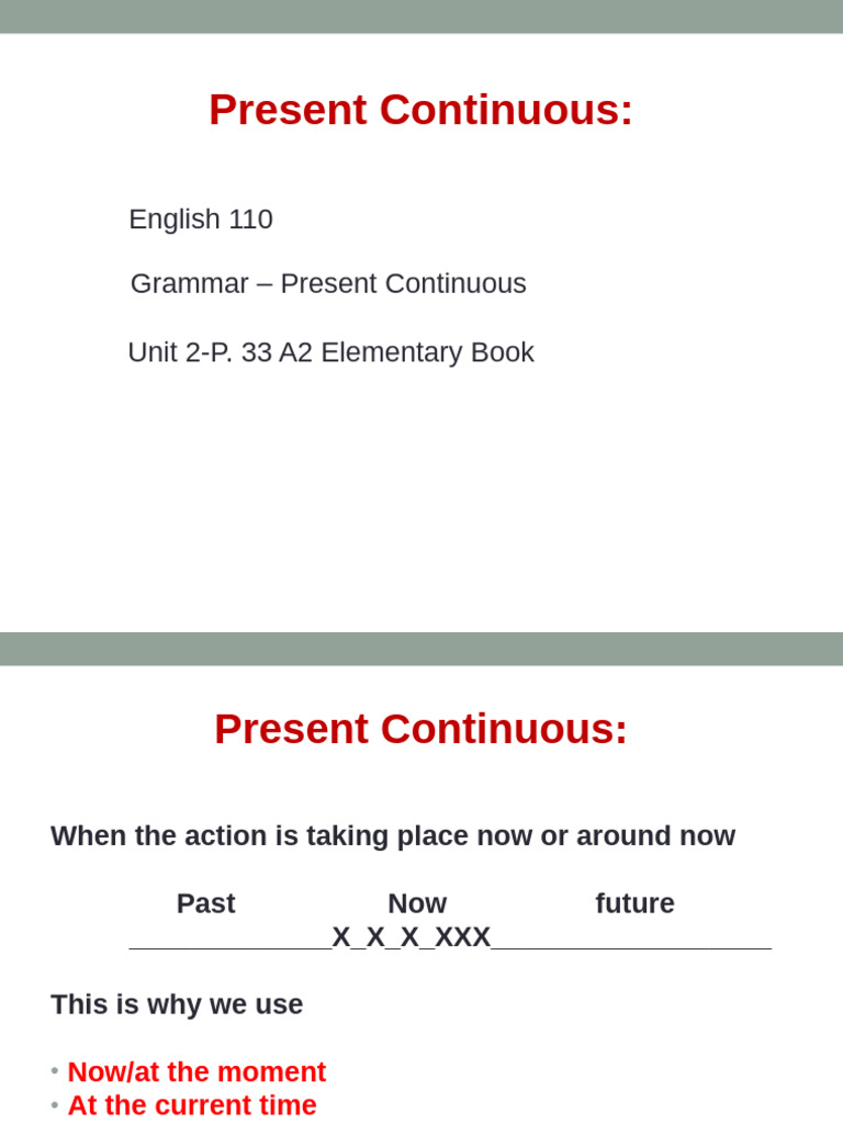 Present Continuous | PDF | Morphology | Language Families
