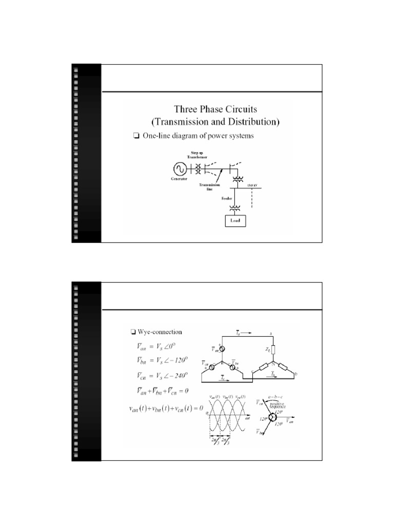 Three-Phase Circuit Review Guide | PDF