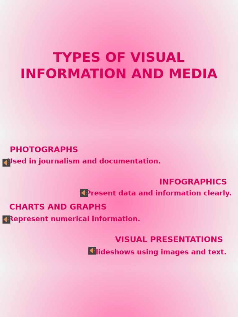 Visual Information and Media Overview | PDF | Infographics | Communication