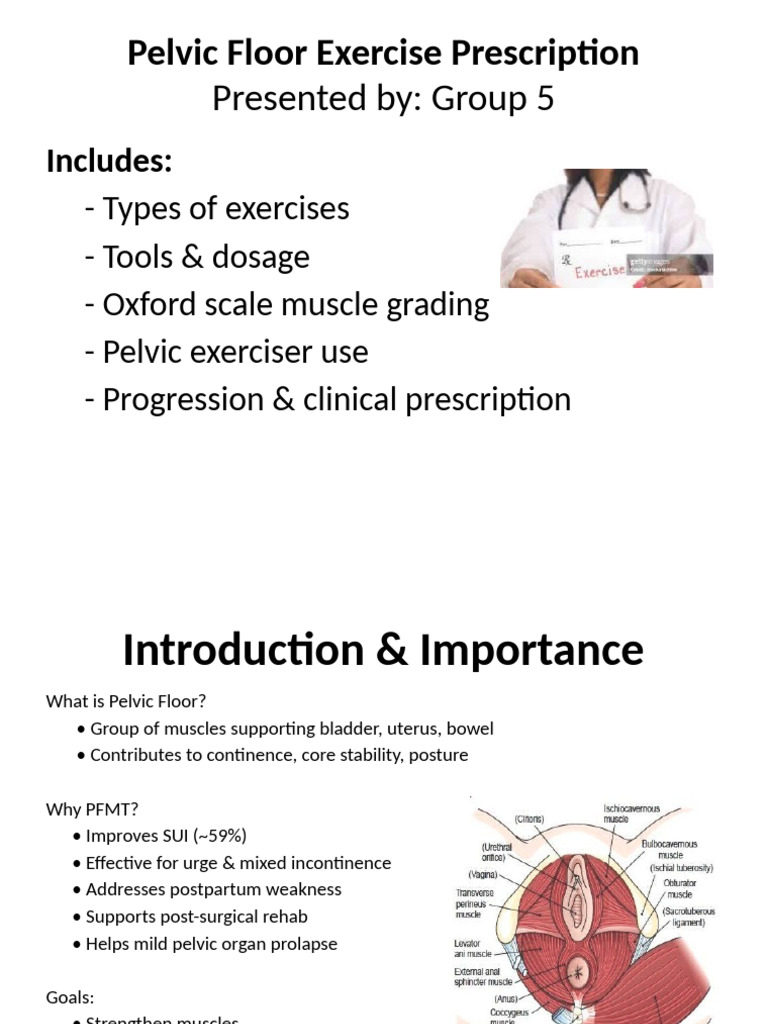 Pelvic Floor Exercise Guidelines | PDF | Urinary Incontinence | Medical ...