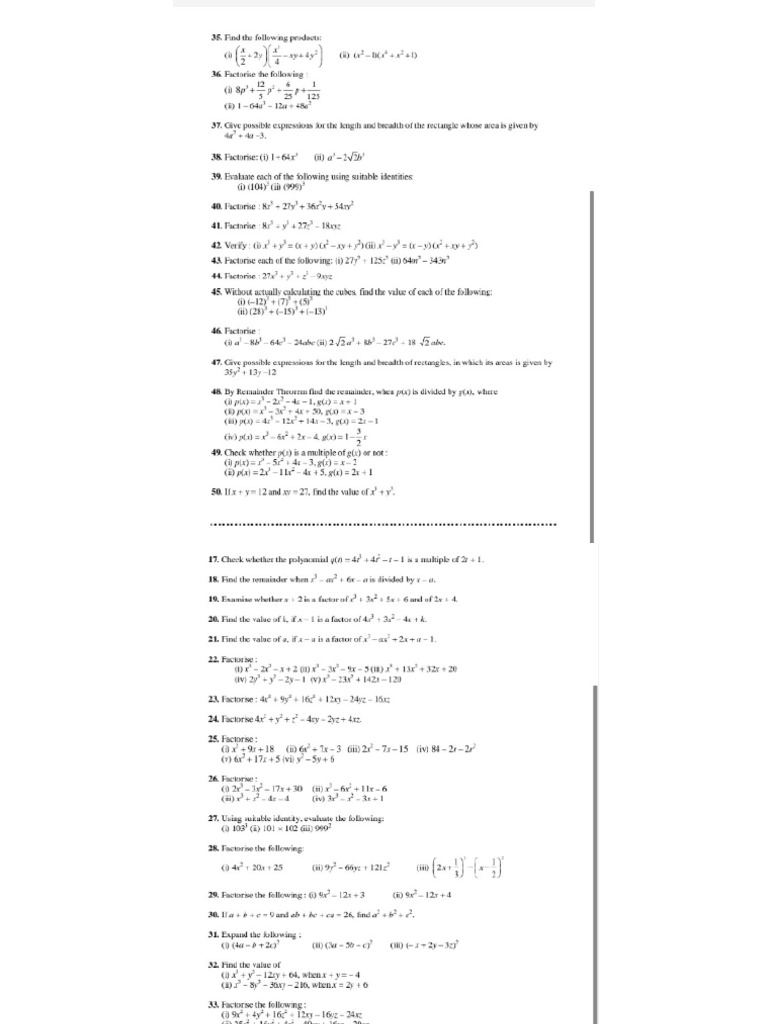 CH 2 Worksheet | PDF