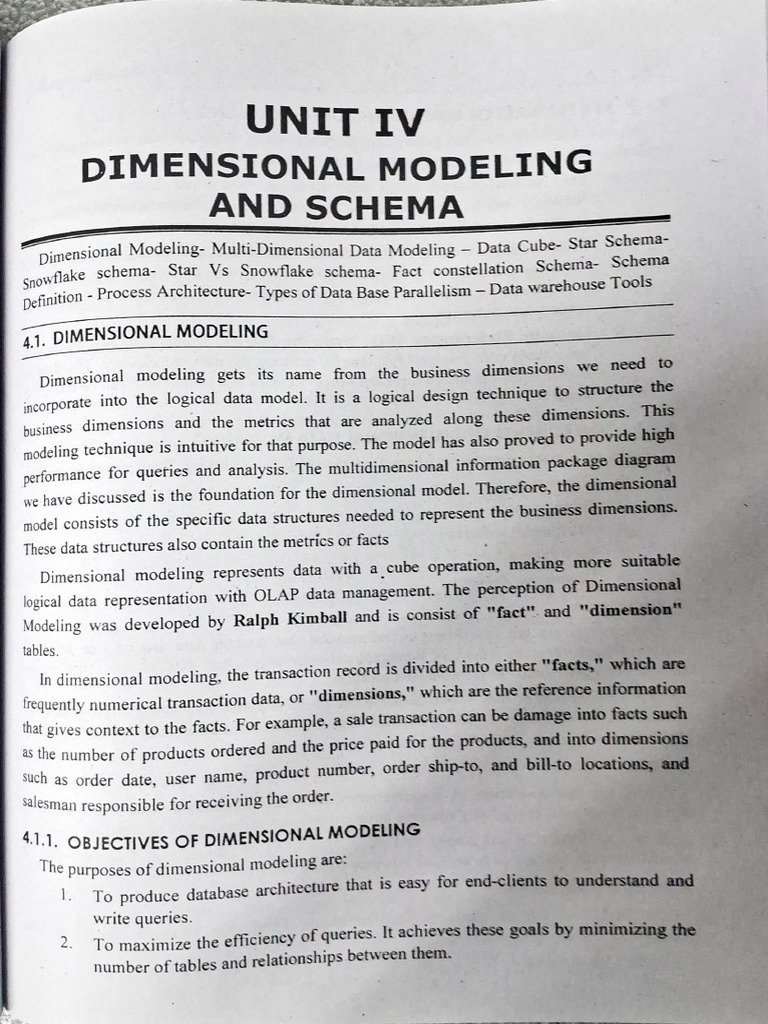 Data Warehousing Unit 4 | PDF