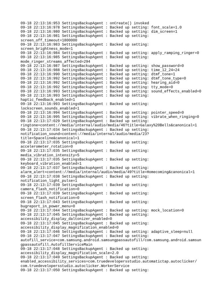 Settings Provider | PDF | System Software | Computing