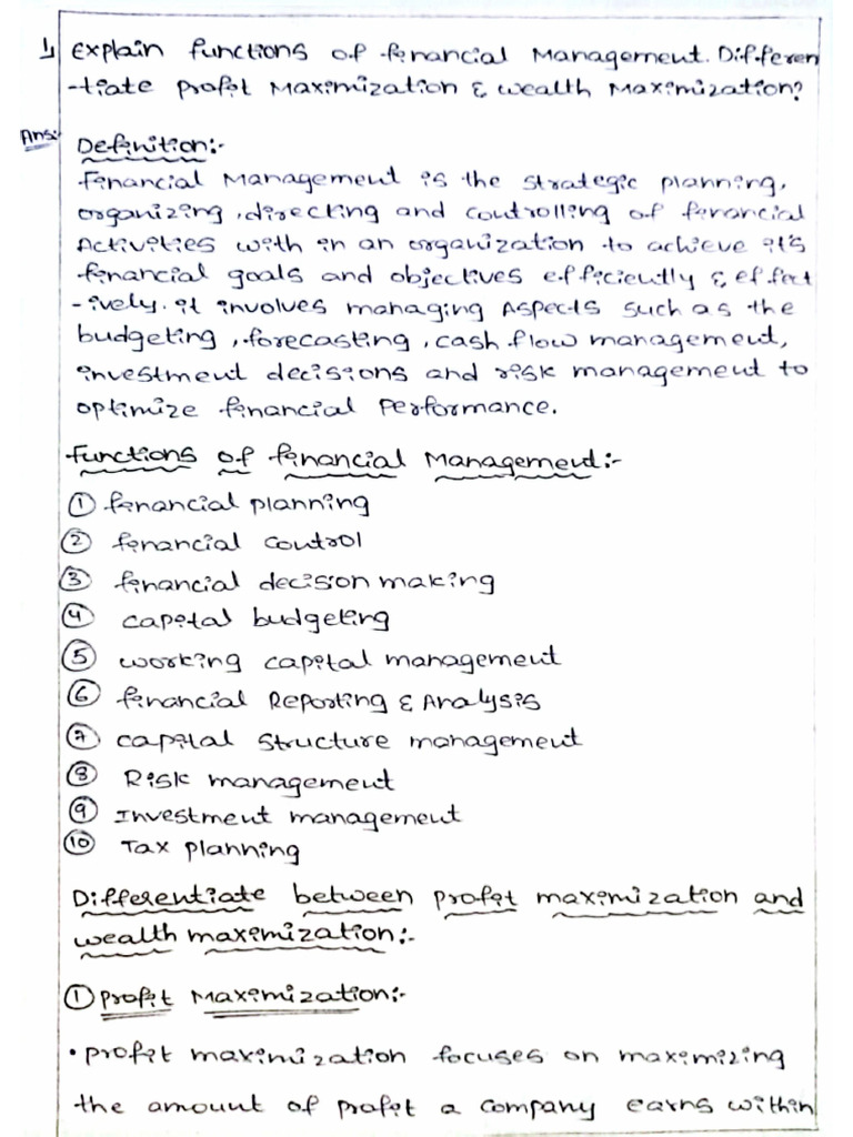 Financial Management Assignment 2nd Sem | PDF