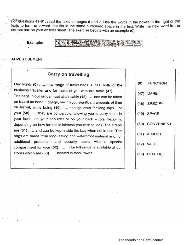 Extra Word Formation Practice | PDF