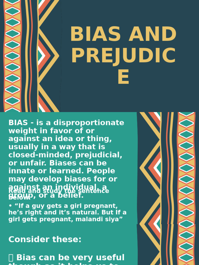 Understanding Bias and Prejudice Types | PDF | Prejudices | Bias