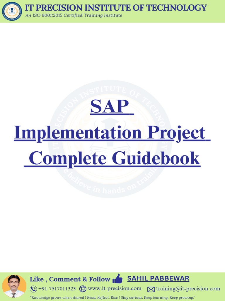 SAP Implemenation Methodology | PDF | Cloud Computing | Software ...