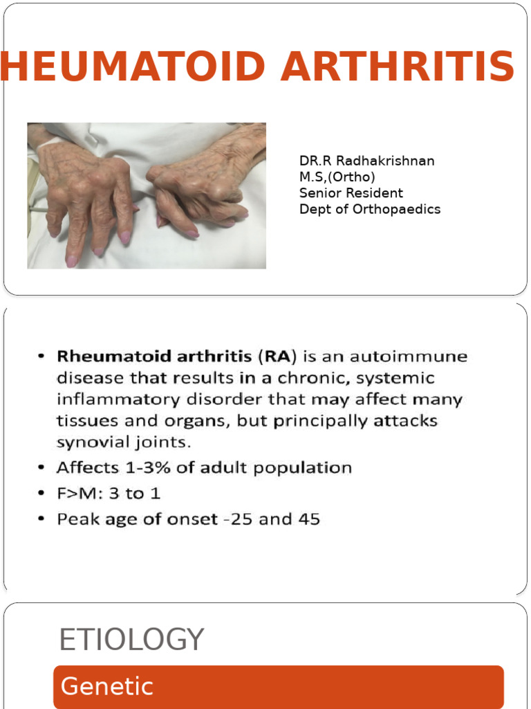 Inflammatory Arthritis | PDF