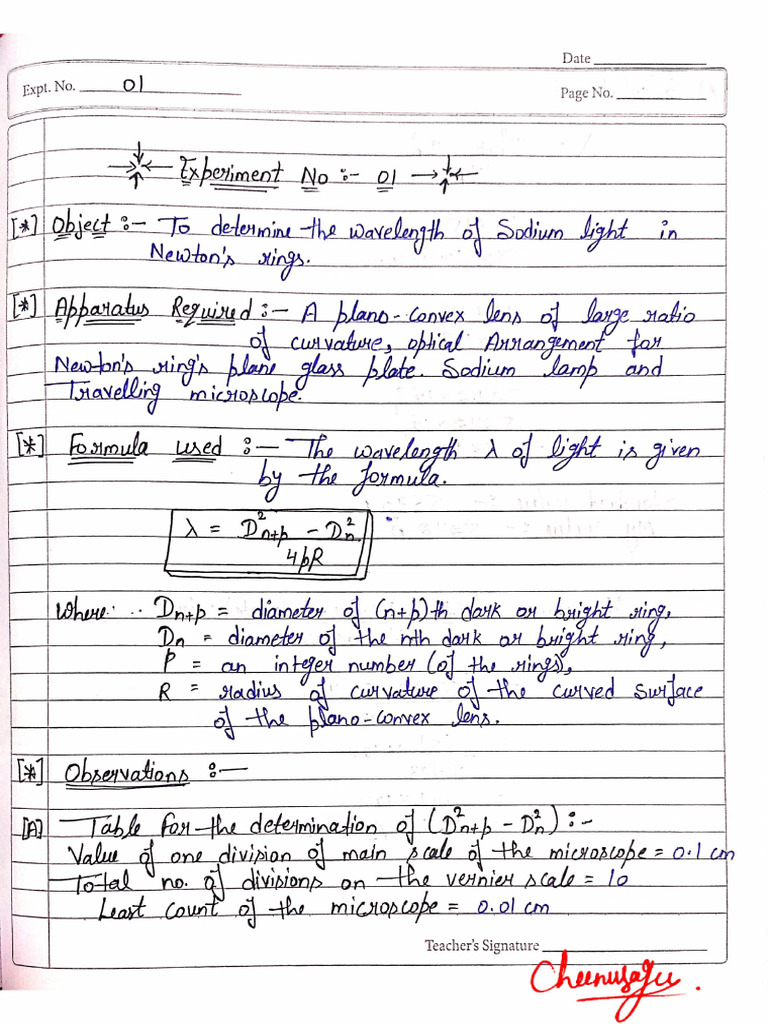 Physics Practical 3rd Sem | PDF
