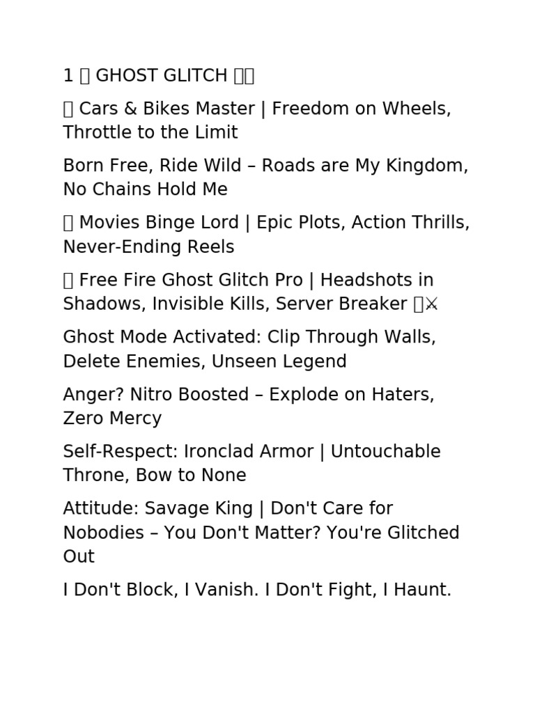 ? GHOST GLITCH ?? | PDF | Ghosts | Anger