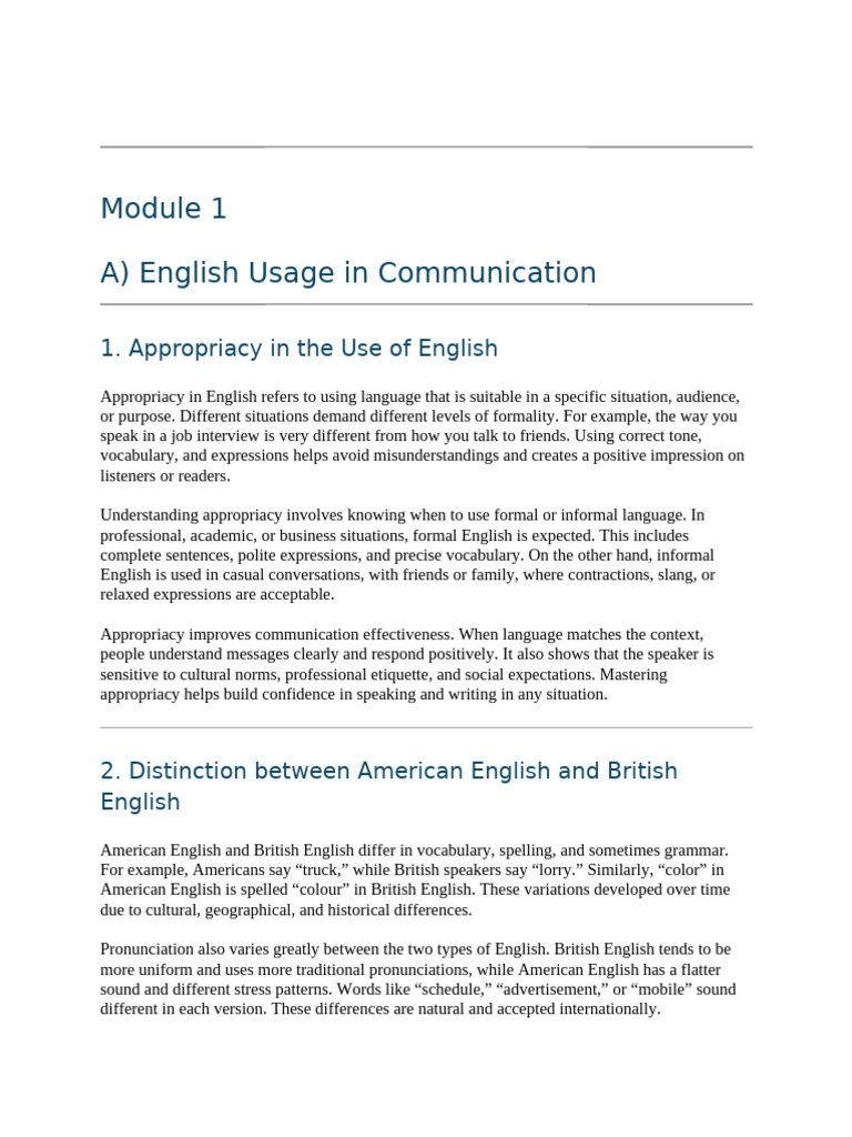 Mastering English Communication Skills | PDF | English Language ...