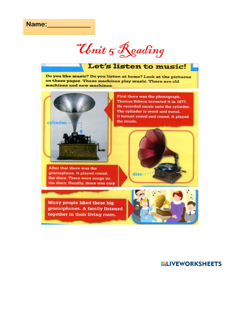 Worksheet 1541755 | PDF