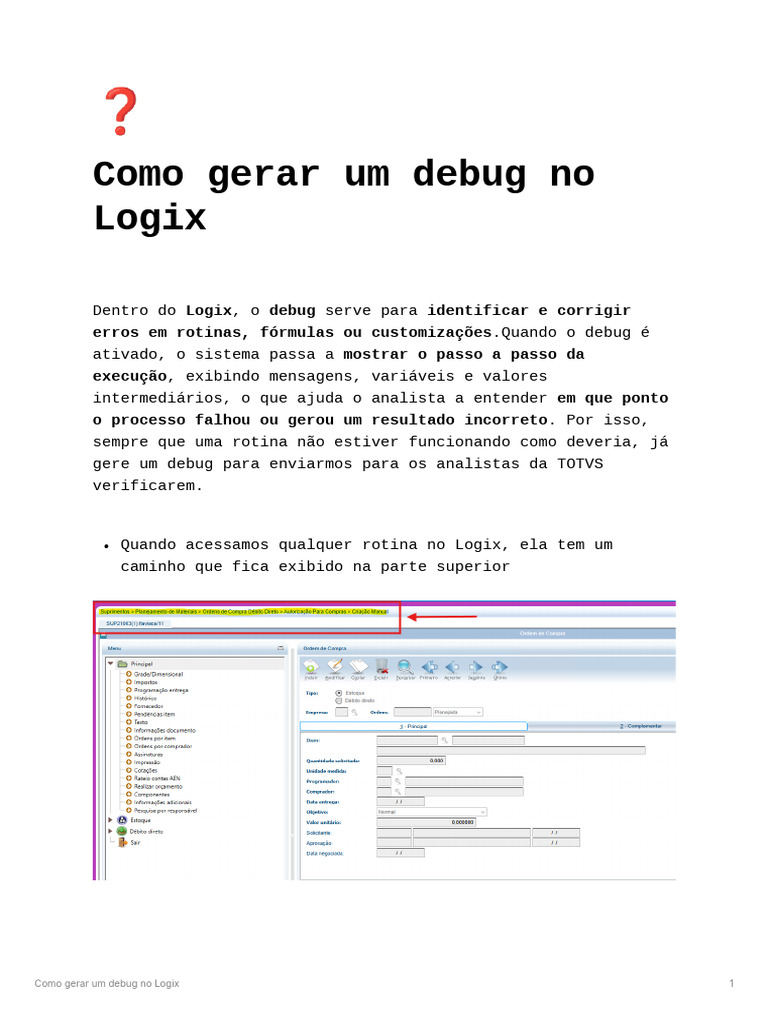 Como Fazer Debug no Logix | PDF