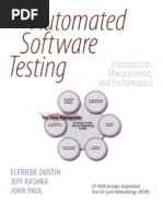 Automated Software Testing