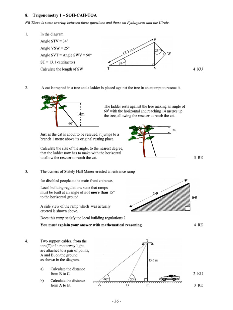 Applicatin of Trigonometry Master Questions (1) | PDF