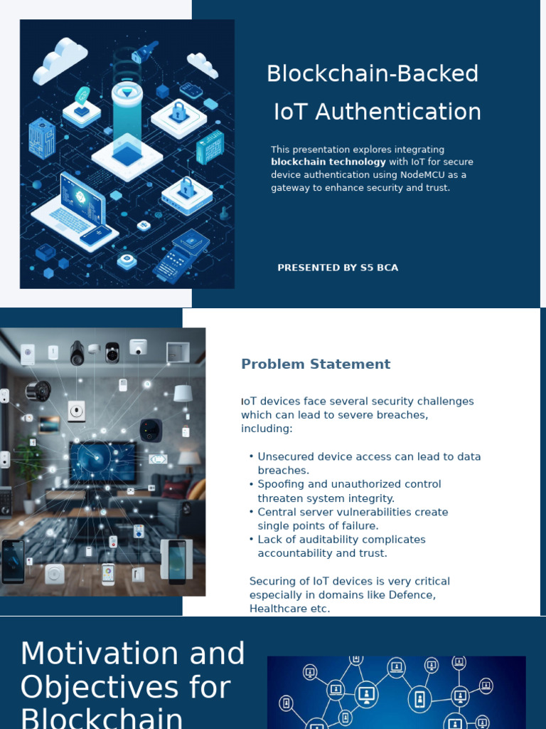 Presentation - Blockchain IoT | PDF | Internet Of Things | Computer ...