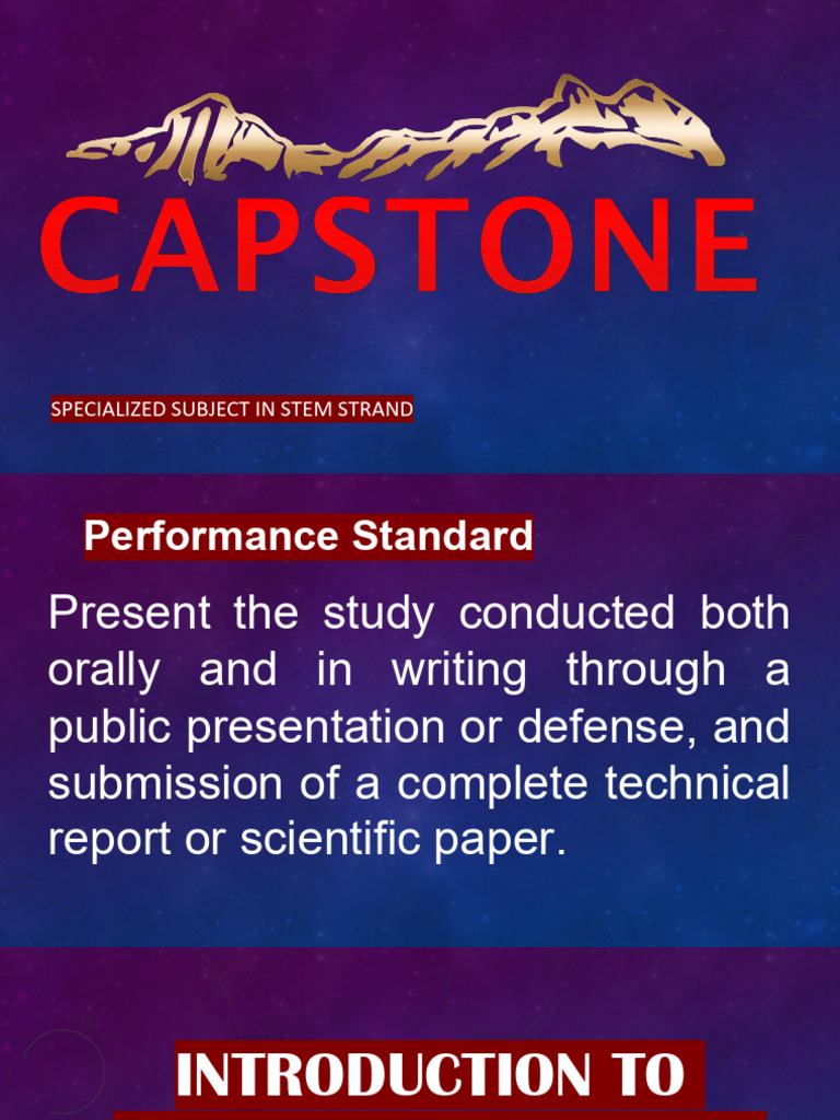 STEM Capstone Research Guide | PDF | Sampling (Statistics) | Experiment