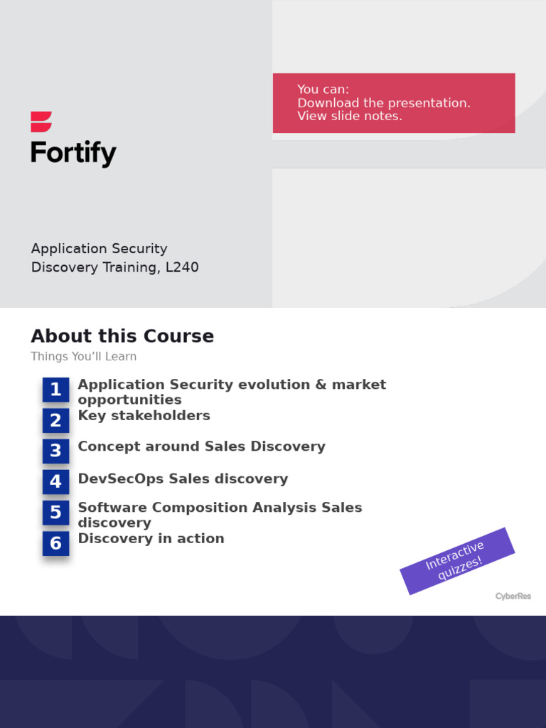 Application Security Discovery Training | PDF | Computer Security ...