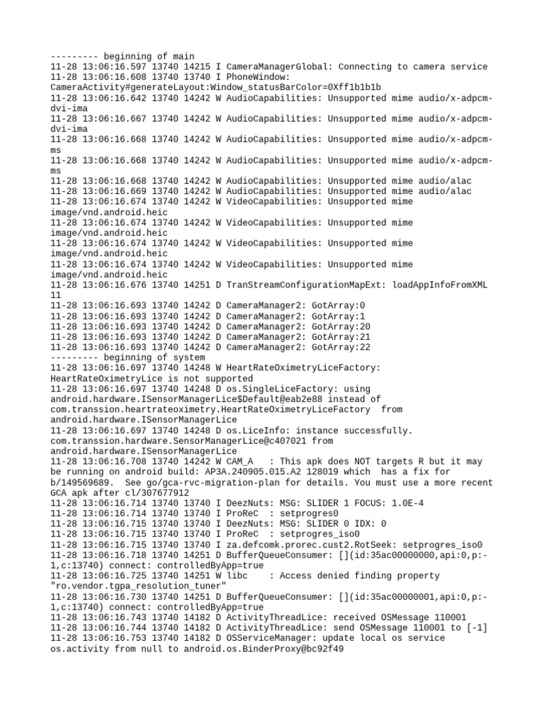 Log Cat 1764315376534 | PDF | Computer Programming | Computing