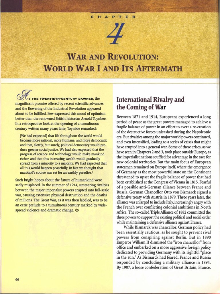 World War I and Its Aftermath | PDF | International Relations | Global ...