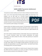 ITS Secures SAMA SARIE Payments Settlement Mechanism