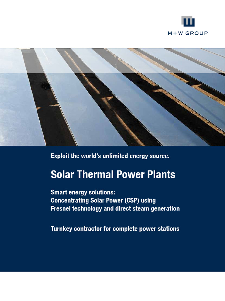 Solar Thermal Power with Fresnel Technology | PDF | Renewable Energy ...