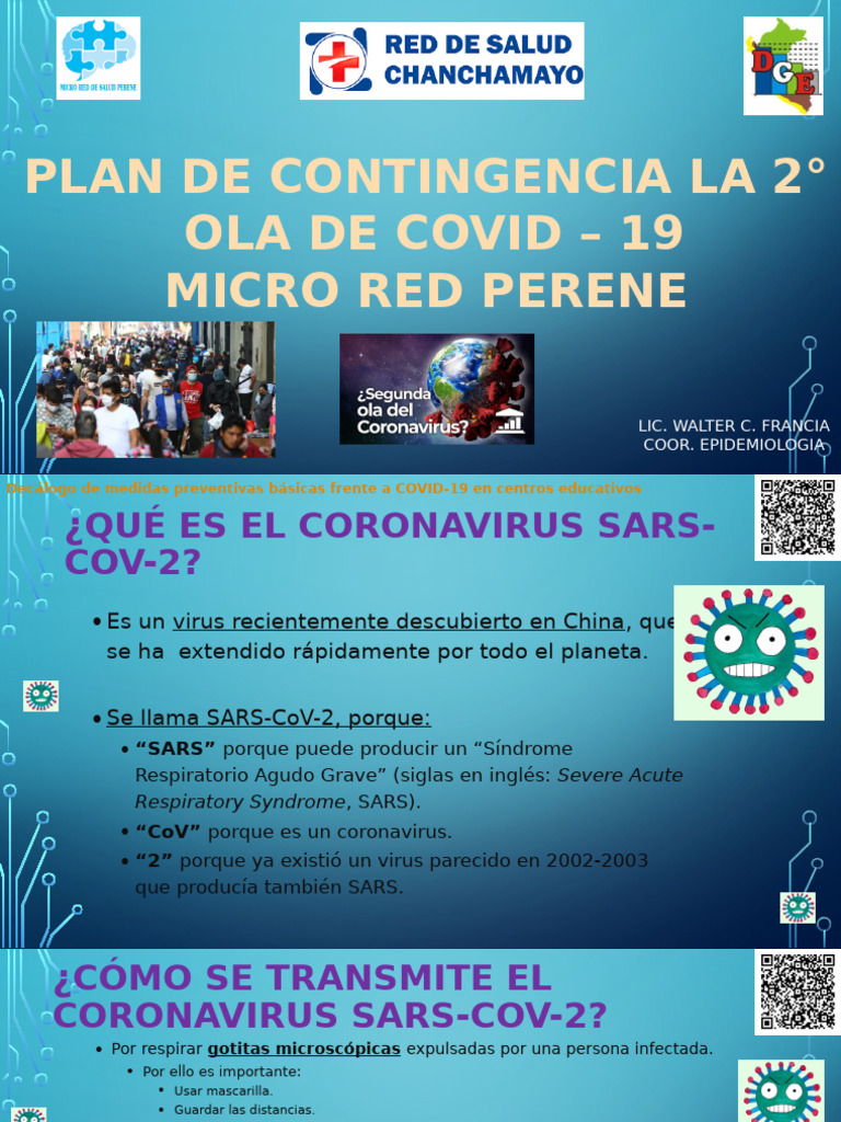 Plan de Contingencia COVID-19 Micro Red Perene | PDF | Ciencias de la ...