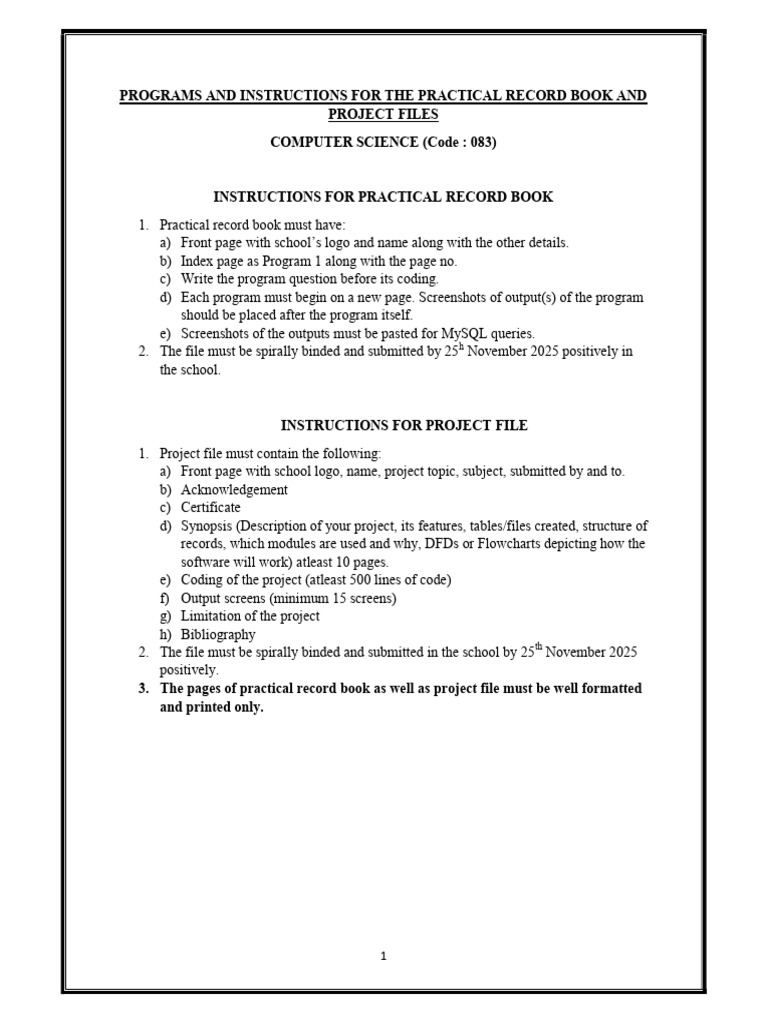 Practical Record Book Class XII 2025-26 | PDF | Function (Mathematics ...