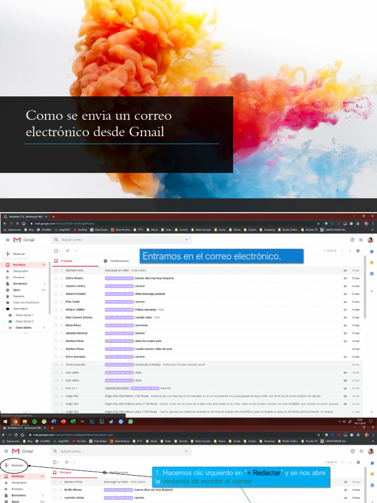 Cómo enviar un correo en Gmail | PDF