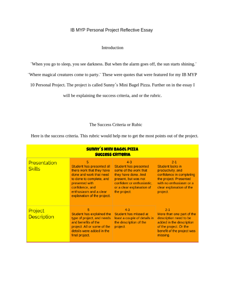 Personal Project Essay Rough Draft | PDF