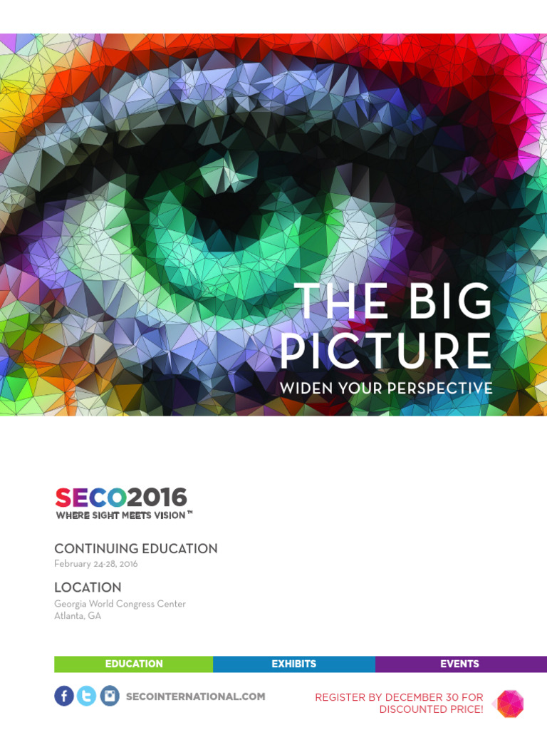SECO 2016 Optometry Conference Details | PDF | Optometry | Human Eye
