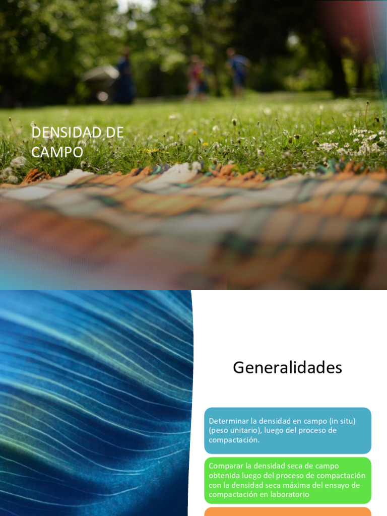 Densidad de Campo y Métodos de Ensayo | PDF
