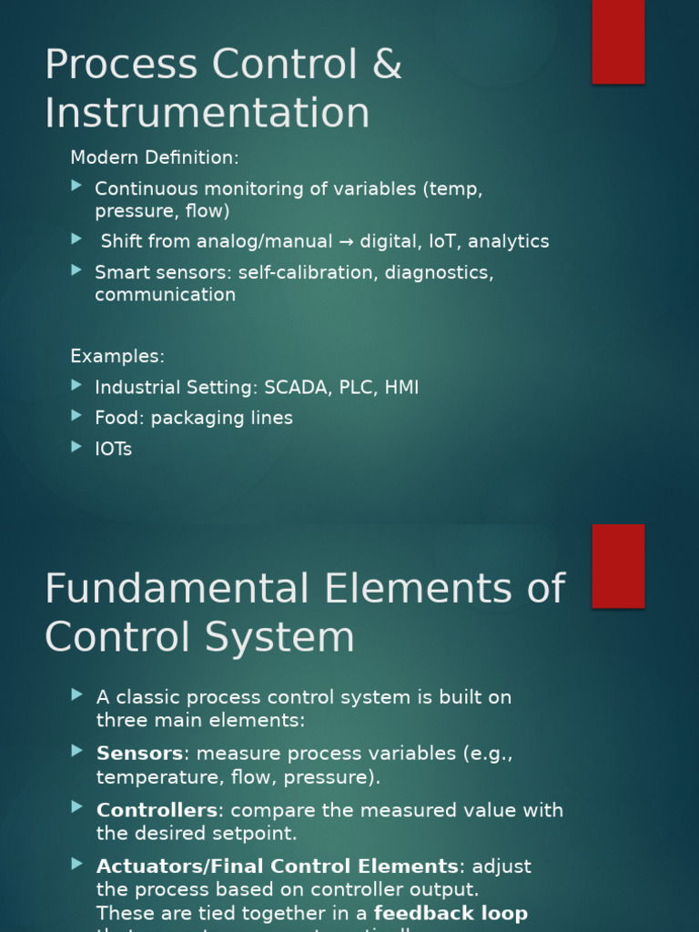 Process Control & Instrumentation Guide | PDF