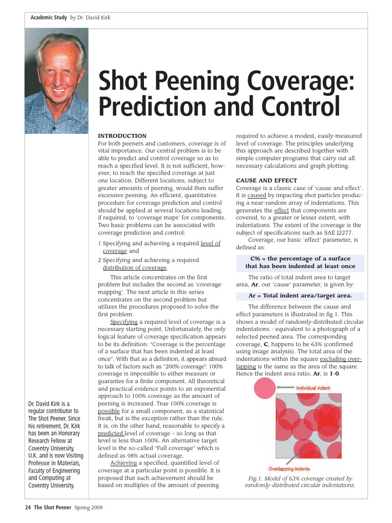 Shot Peening Coverage Control Techniques | PDF | Mathematics