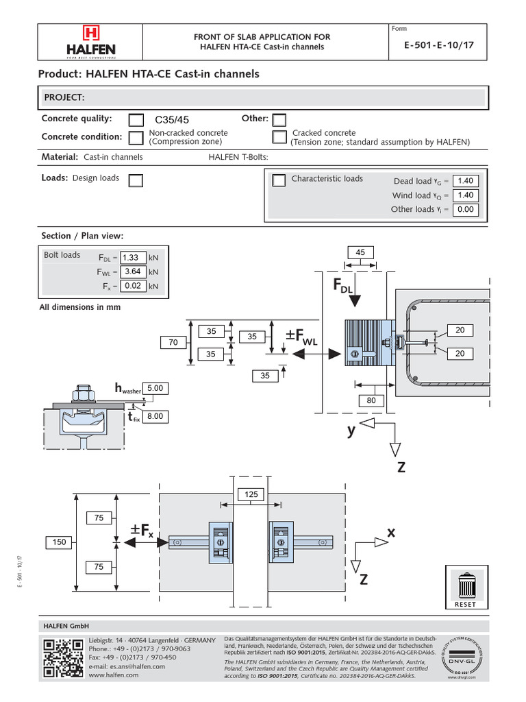 HALFEN HTA-CE Cast-in Channels Guide | PDF | Composite Material | Concrete