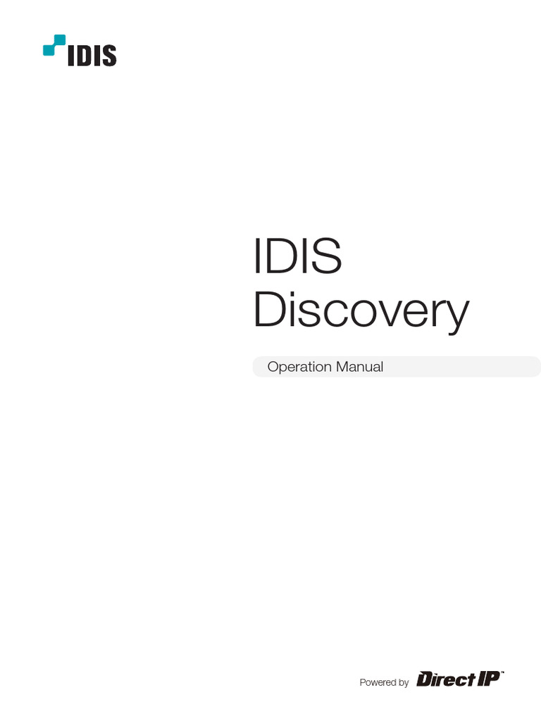 IDIS Discovery Operation Manual Guide | PDF | Domain Name System | Ip ...