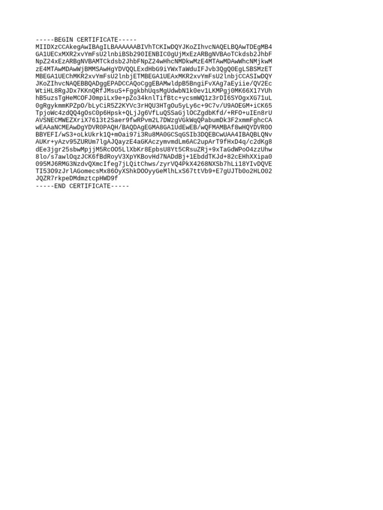 GlobalSign Root R3 | PDF