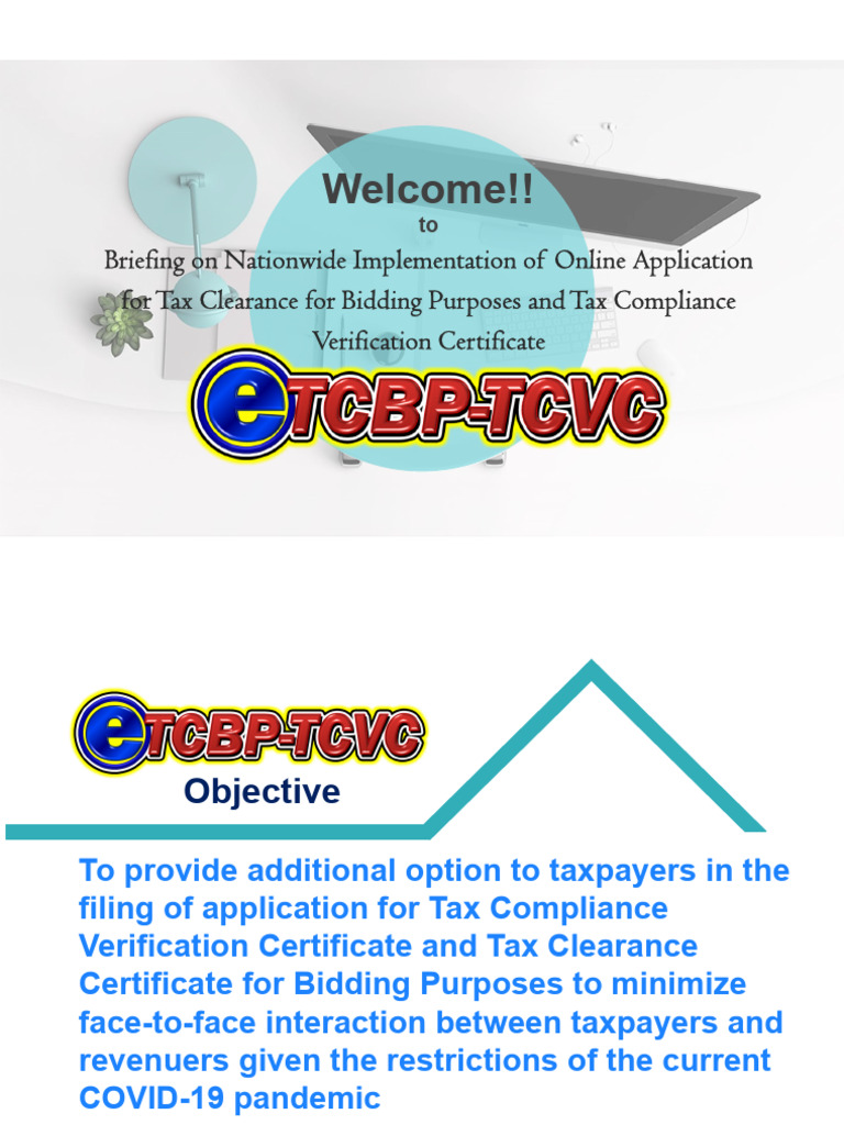 Online Tax Clearance Application Guide | PDF | Taxes | Verification And ...