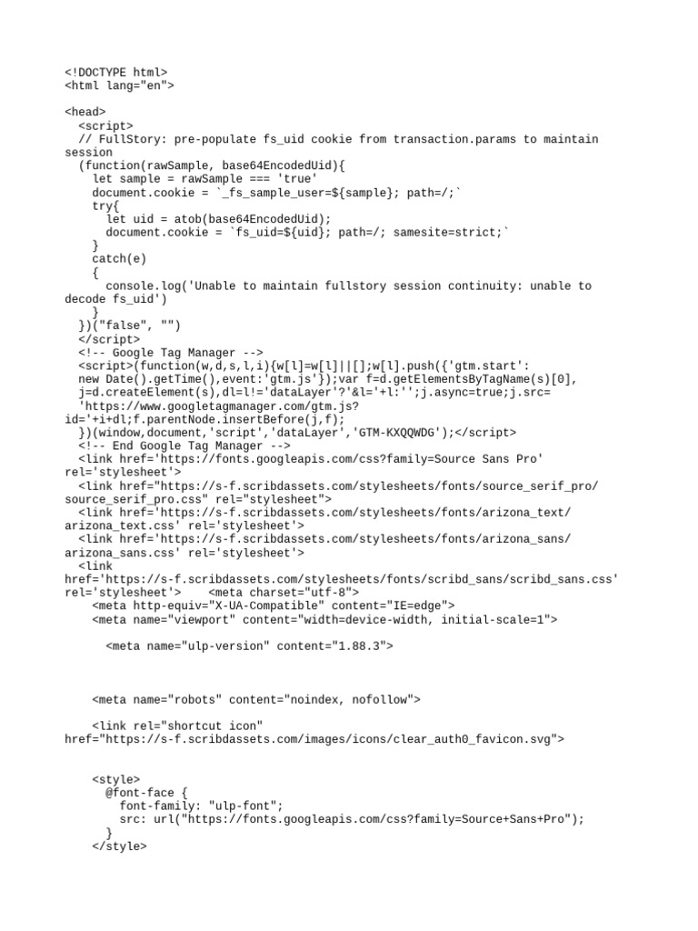 FullStory Session Management Script | PDF | Password | Letter Case