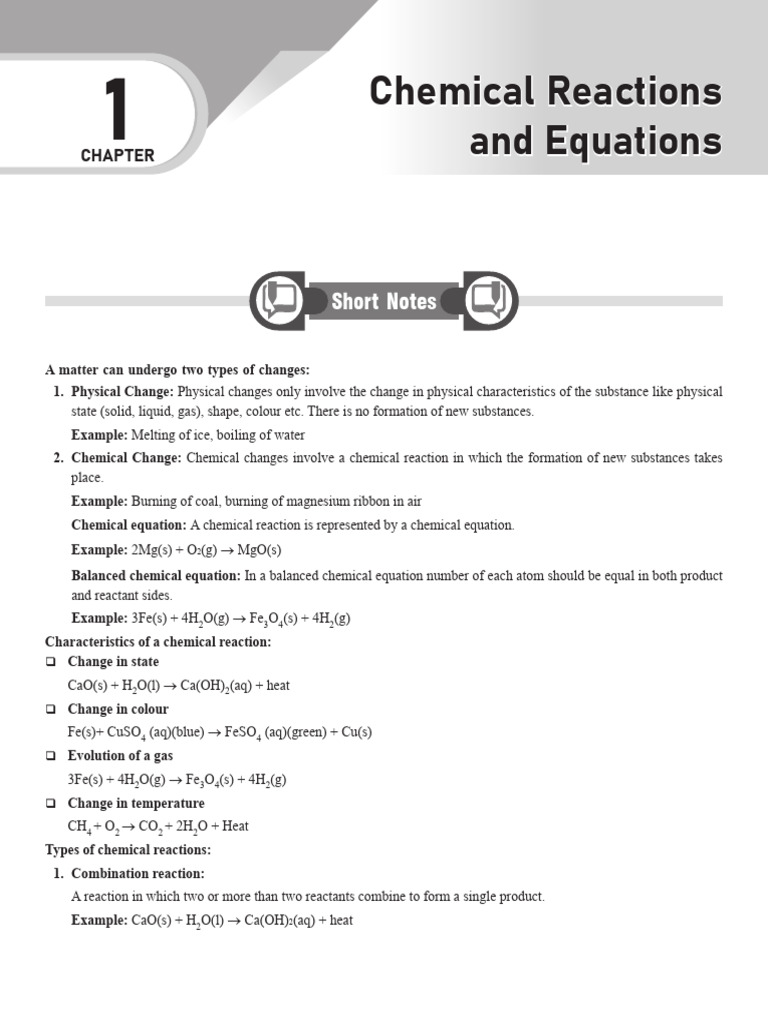 Overview of Chemical Reactions | PDF | Sodium Carbonate | Sodium ...