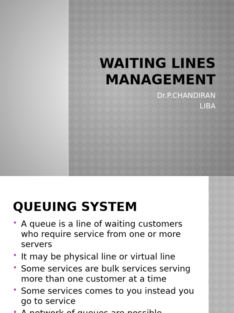 Effective Waiting Line Management Techniques | PDF | Applied Mathematics