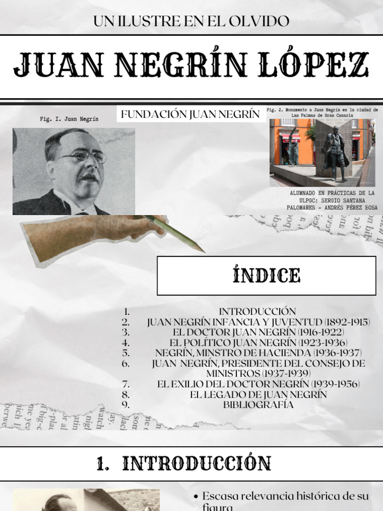 Juan Negrín: Legado y Vida Histórica | PDF | guerra civil Española | España
