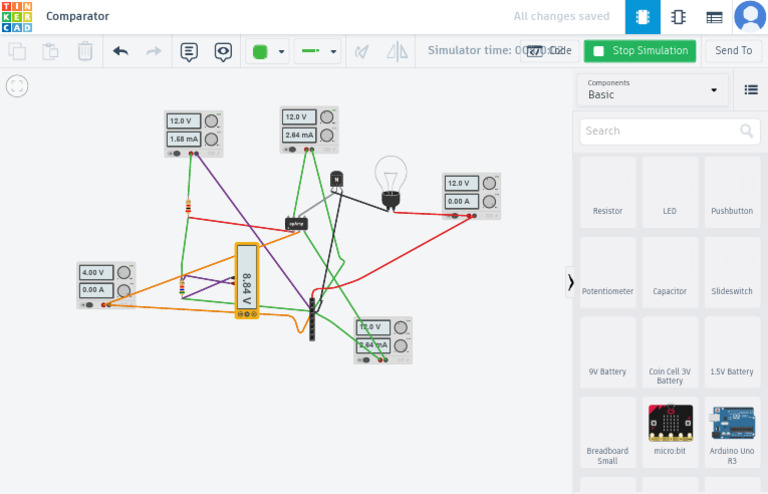 Tinkercad Electronics Lab: Comparator Design | PDF | Electromagnetism ...