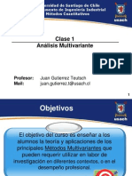 Análisis Multivariante en la Universidad de Santiago de Chile
