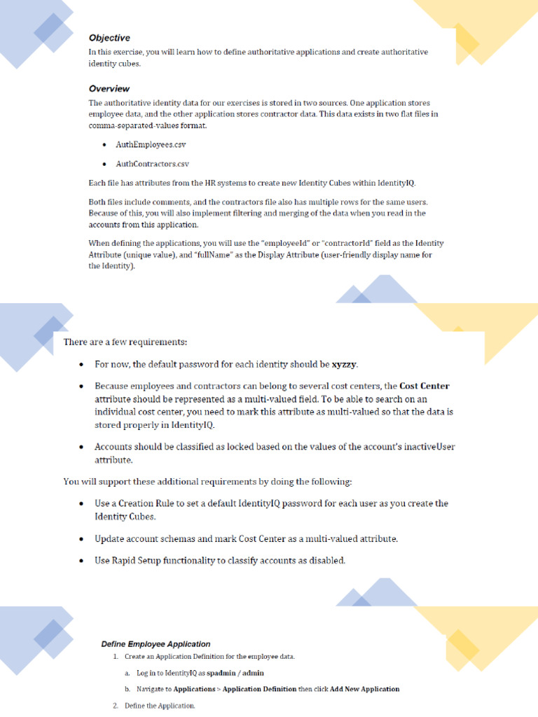 Create Identity Cubes | PDF
