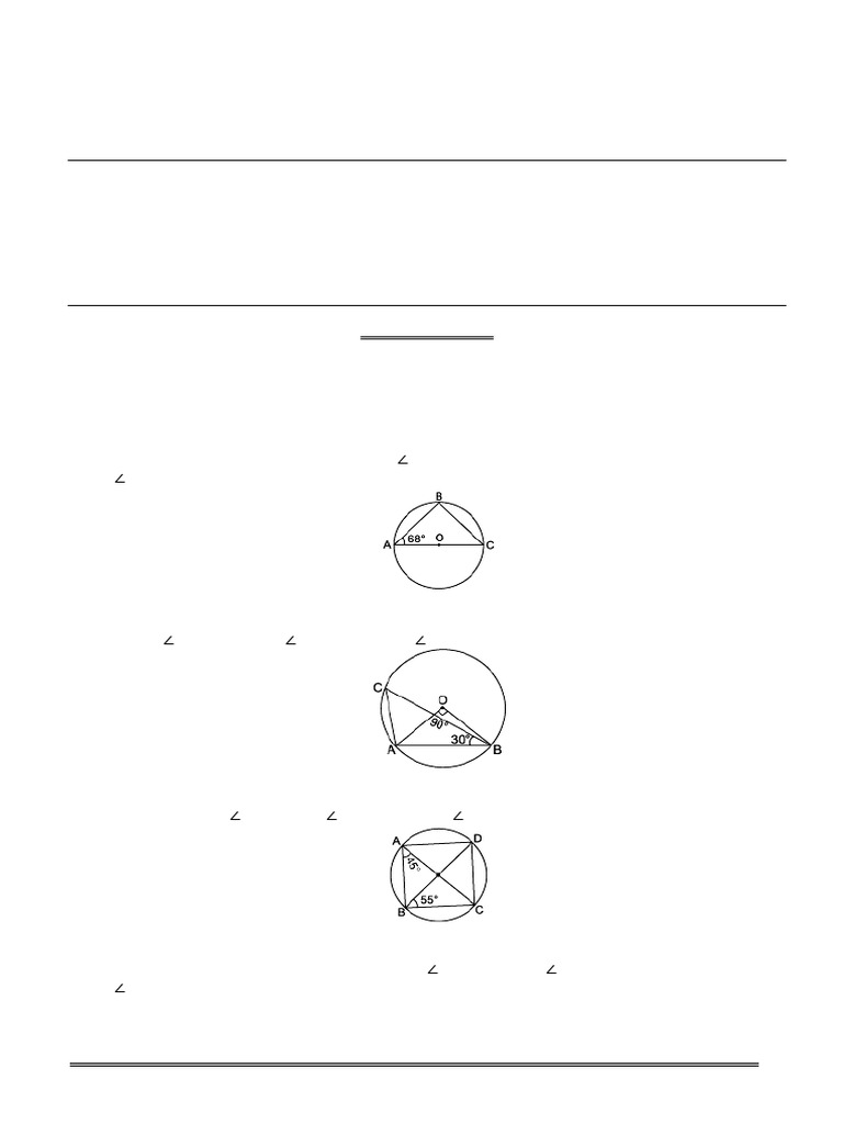 Class IX Mathematics Question Paper | PDF | Circle | Perpendicular