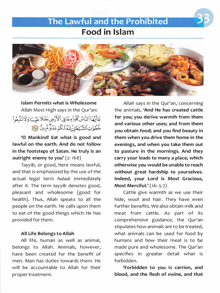 Halal and Haram Foods in Islam | PDF | Pork | God In Islam