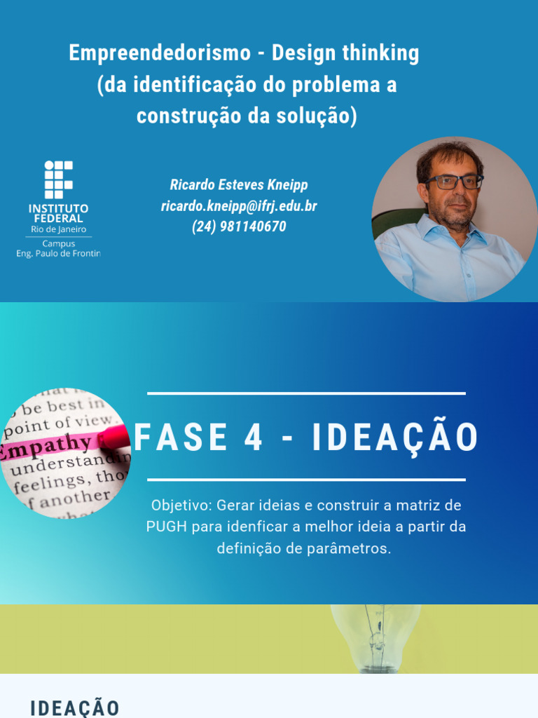 Ideação e Matriz de Pugh no Design Thinking | PDF | Design Thinking